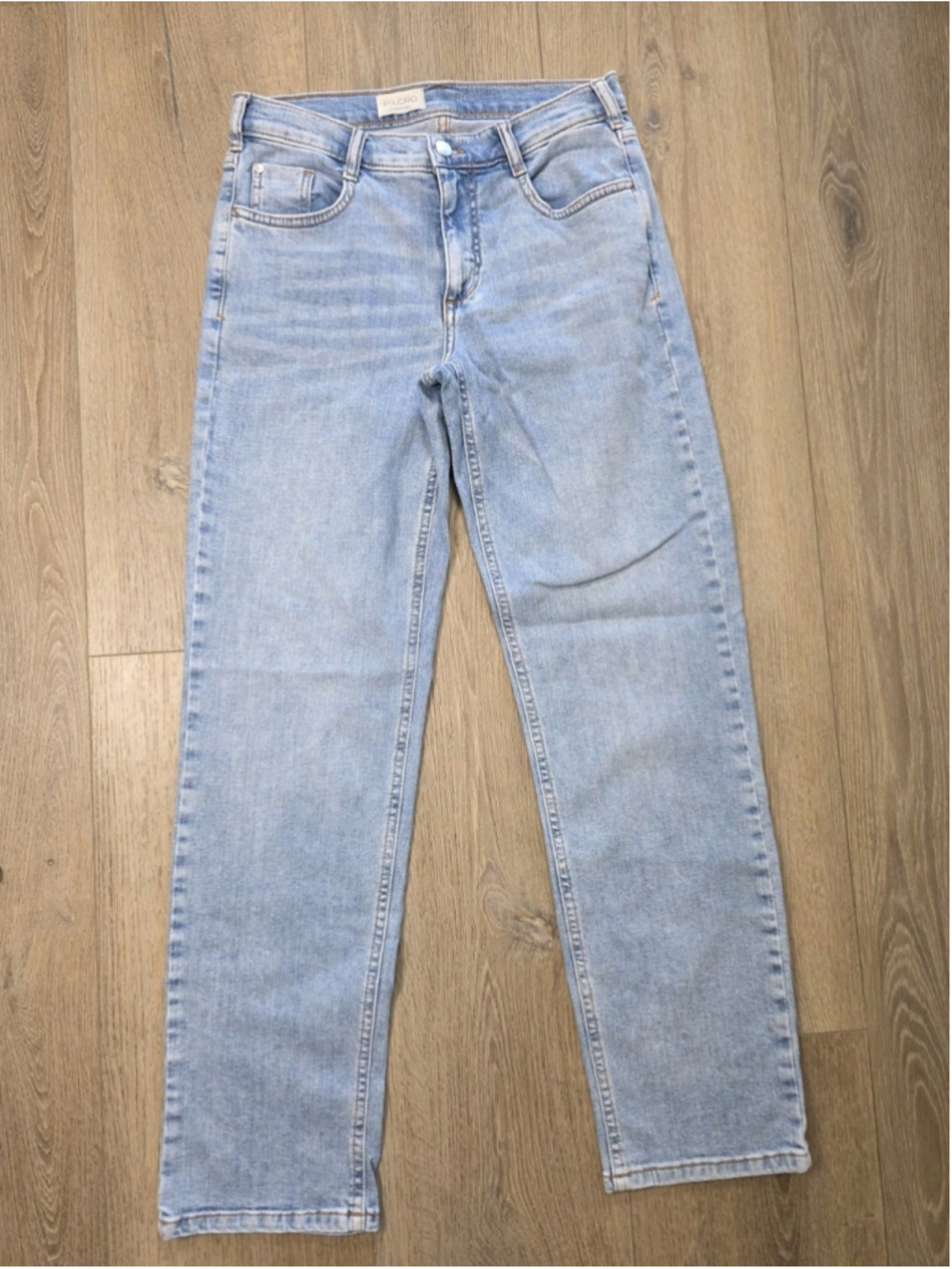 Pilcro Anthropologie Jeans Womens 25 Light Wash High Rise Straight Leg Denim